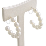 パールハーフフープノンホールピアス ピアスみたいなイヤリング シンプル | VINGTAINE | 詳細画像3 