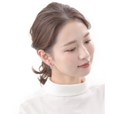 透かし模様ミニフープイヤリング シンプル ゴールド | VINGTAINE | 詳細画像7 