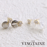 クリアストーン ミニ ノンホールピアス | VINGTAINE | 詳細画像1 