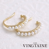 パール付きシンプルイヤーカフ ゴールド イヤリング | VINGTAINE | 詳細画像1
