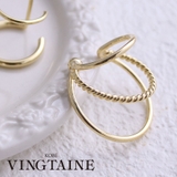 3連リングイヤーカフ 片耳 イヤカフ | VINGTAINE | 詳細画像1 
