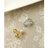 【片耳販売】パール付きウェーブイヤーカフ イヤーカフ イヤーカフス | VINGTAINE | 詳細画像7 