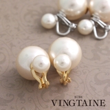パールバックキャッチイヤリング リバーシブル ダブルパール | VINGTAINE | 詳細画像1