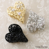 バンスクリップ ハート型 ラインストーン | VINGTAINE | 詳細画像1 