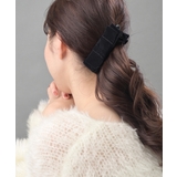 ベルベットスクエアリボンバナナクリップ シンプル ヘアアクセサリー | VINGTAINE | 詳細画像4