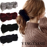 ベルベットリボンバナナクリップ(L) シンプル ヘアアクセサリー | VINGTAINE | 詳細画像1 