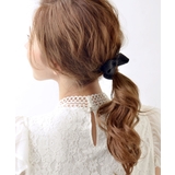 キラキラスタッズリボンバレッタ シンプル オフィス | VINGTAINE | 詳細画像4