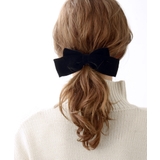 ベルベットビッグリボンバレッタ/ヘアアクセサリー/秋冬 H-252 | VINGTAINE | 詳細画像6