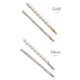 パール×ラインストーンヘアピン 2本セット ヘアアクセサリー | VINGTAINE | 詳細画像2 