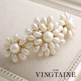 パール調フラワーバレッタ/お花/ヘアアクセサリー/結婚式/二次会 H-552 | VINGTAINE | 詳細画像1 