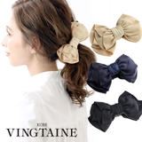 グログランリボンバナナクリップ ヘアアクセサリー ヘッドアクセ | VINGTAINE | 詳細画像1