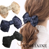 グログランリボンバレッタ ヘアアクセサリー ヘッドアクセ | VINGTAINE | 詳細画像1