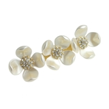 ビジューなホワイトフラワーバレッタ お花 ラインストーン | VINGTAINE | 詳細画像7 