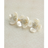 ビジューなホワイトフラワーバレッタ お花 ラインストーン | VINGTAINE | 詳細画像4 