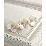 ビジューなホワイトフラワーバレッタ お花 ラインストーン | VINGTAINE | 詳細画像5 