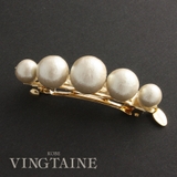 グラデーションコットンパールミニバレッタ/ヘアアクセサリー H-596 | VINGTAINE | 詳細画像1
