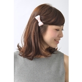 シンプルカラーリボンバレッタ/べっ甲風/アクリル/ヘアアクセサリー H-677 | VINGTAINE | 詳細画像14 