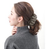 ベロアフリルバナナクリップ シンプル ブラック | VINGTAINE | 詳細画像4