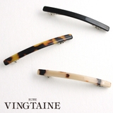 べっ甲風ラインミニバレッタ/ヘアクリップ/ヘアアクセサリー H-784 | VINGTAINE | 詳細画像1 