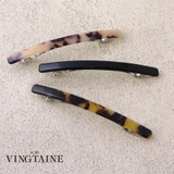 べっ甲風ラインミニバレッタ/ヘアクリップ/ヘアアクセサリー H-784 | VINGTAINE | 詳細画像1 