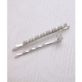 ビジュー×パールヘアピン（2本セット）/シンプル/ヘアアクセサリー H-816 | VINGTAINE | 詳細画像10 