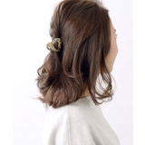 ゴールド | ハートミニバンスクリップ ヘアクリップ アンティーク調 | VINGTAINE