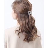 シルバー | ハートミニバンスクリップ ヘアクリップ アンティーク調 | VINGTAINE