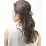 シルバー | アンティーク調透かし模様バンスクリップ ヘアクリップ アンティーク調 | VINGTAINE