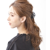 ブラック | アンティーク調透かし模様バンスクリップ ヘアクリップ アンティーク調 | VINGTAINE