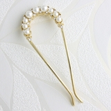 パールラインコーム/かんざし/U字 ヘアアクセサリー H-896 | VINGTAINE | 詳細画像8 