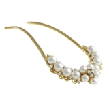 パールフラワーコーム/かんざし/U字 ヘアアクセサリー H-897 | VINGTAINE | 詳細画像3