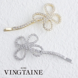 フラワーモチーフストーンヘアピン/ヘアアクセサリー/花 H-902 | VINGTAINE | 詳細画像1 