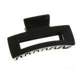 ブラウン | べっ甲風スクエア型バンスクリップ シンプル ヘアクリップ | VINGTAINE