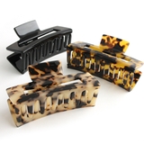 べっ甲風スクエア型バンスクリップ シンプル ヘアクリップ | VINGTAINE | 詳細画像6 