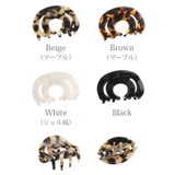 べっ甲風ドーム型バンスクリップ/ヘアクリップ/ヘアアクセサリー H-955 | VINGTAINE | 詳細画像2