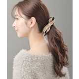 フェイクレザーシンプルリボンバナナクリップ エレガント オフィス | VINGTAINE | 詳細画像3 