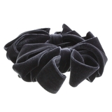 グレー | ベロアカーヴィーリボンバナナクリップ ボリューム シンプル | VINGTAINE