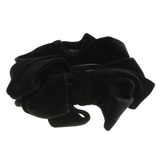 ブラック | ベロアカーヴィーリボンバナナクリップ ボリューム シンプル | VINGTAINE