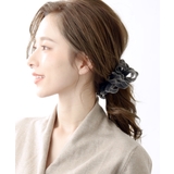 ベルベットループリボンバナナクリップ 細リボン シンプル | VINGTAINE | 詳細画像4 