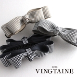 スタッズ風カラーリボンバナナクリップ シンプル デイリー | VINGTAINE | 詳細画像1