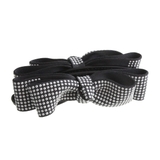 チャコールグレー | スタッズ風カラーリボンバナナクリップ シンプル デイリー | VINGTAINE