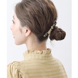 べっ甲風細リボンバレッタ マーブル 細め | VINGTAINE | 詳細画像5