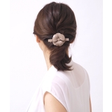 エナメル調カメリアバレッタ フラワー 立体 | VINGTAINE | 詳細画像4