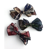 ビッグチェック柄リボンバレッタ フェミニン キュート | VINGTAINE | 詳細画像7 