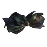 グリーン系 | ビッグチェック柄リボンバナナクリップ フェミニン キュート | VINGTAINE