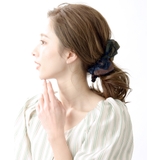 ビッグチェック柄リボンバナナクリップ フェミニン キュート | VINGTAINE | 詳細画像5