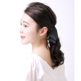 アシンメトリーロングサテンリボンヘアクリップ シンプル くちばしクリップ | VINGTAINE | 詳細画像6