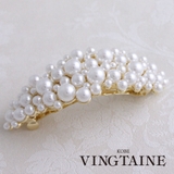 カーブラインボリュームパールバレッタ シンプル デイリー | VINGTAINE | 詳細画像1