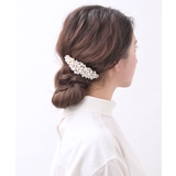 カーブラインボリュームパールバレッタ シンプル デイリー | VINGTAINE | 詳細画像4