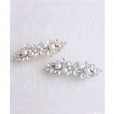 パールビジューリーフモチーフバレッタ（M） エレガント 華やか | VINGTAINE | 詳細画像8 